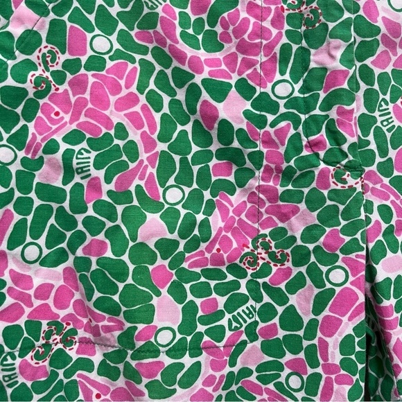 Lilly Pulitzer Vintage Capri Y2K Pants 100% Cotton Dolphin Print Cargo Size 4 - Picture 10 of 10